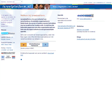 Tablet Screenshot of israelplatform.nl